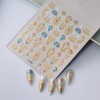 Gold Fall Nail Art Stickers 5D Embossed Geometric Bohemian Nail
