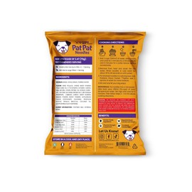 Pat Pat Noodles Probiotic Pup Ramen Noodle Seafood Flavor 3 Pack 2.47oz Per Package Dog Treat Made with Premium Ingredients and Probiotics for The Modern Pup