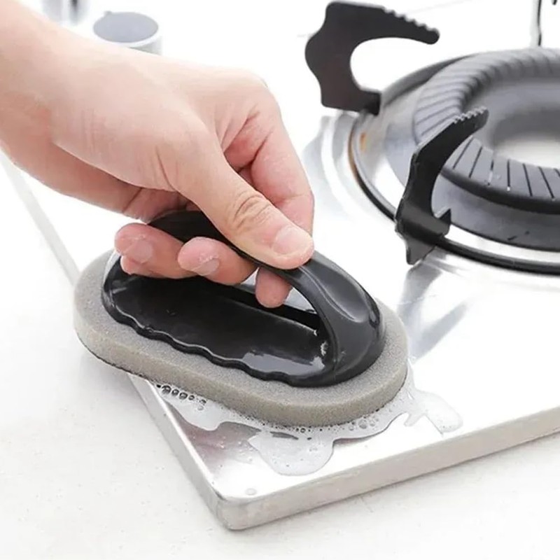 Snblzhef Reusable Emery Magic Sponge - Kitchen Pot Brush with