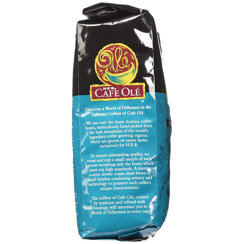HEB Cafe Ole Whole Bean Coffee 12oz Bag (Pack of