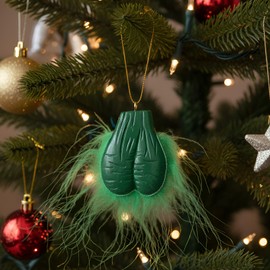 3D Green Christmas Ball Ball Funny Egg Balls Ornaments Christmas Decoration Pendant for Xmas Tree Home Decor Hanging Holiday Adult