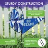 Premier Kites Triple Spinner Blue – Eye-Catching “Go Team!” Garden