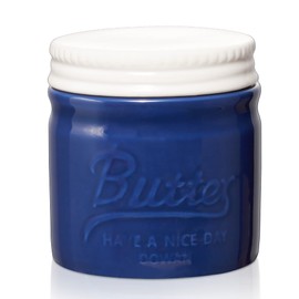 DOWAN Porcelain Butter Keeper Crock, French Butter Dish with Lid, Porcelain Honey Jar with Lid Honey Pot for Home Kitchen, Dishwasher Safe (Deep Blue)