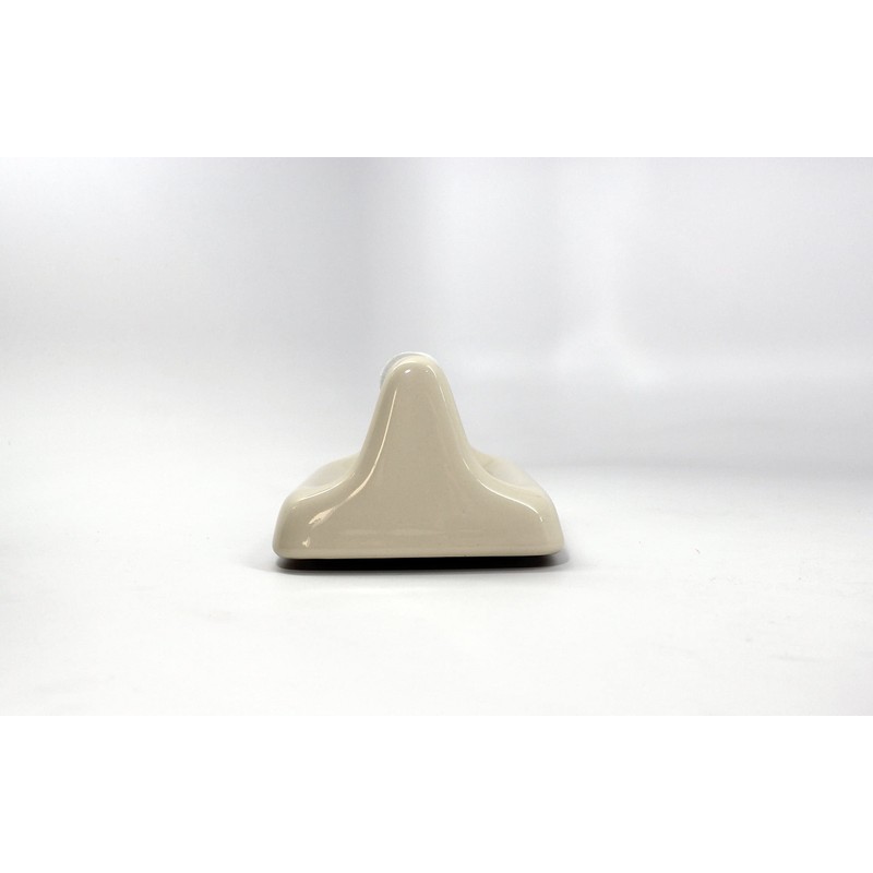 Tenedos Glazed Ceramic Bathroom Toilet Paper Holder Accessory (Bone Almond)