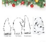 4 x Gnome Cookie Cutters, Christmas Cookie Cutters for Baking,