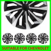 TSUINZ 4 Black Snap-On Wheel Covers for 16" Tires &
