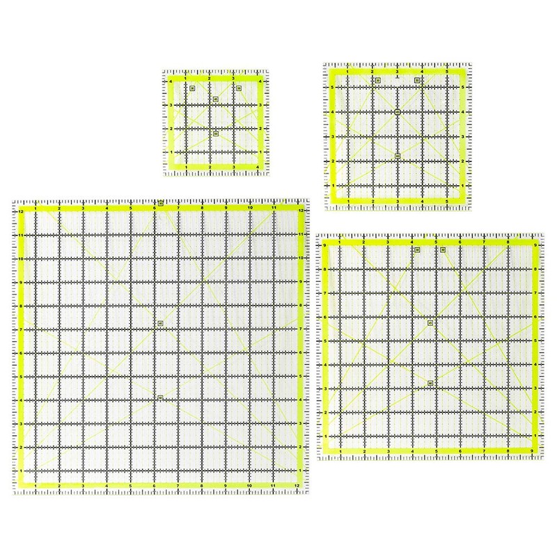 UOOU 4 Pack Quilting Ruler, Quilting Ruler Quilting Templates Fabric