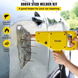 VEVOR Stud Welder Dent Repair Kit, 1600A Stud Welder Kit, 800VA Spot Welder Stud, 110V Welder Stud Kit, Stud Gun Dent Puller Kit with Complete Accessories, Dent Welder Repair for Auto Body Repairing