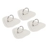 4 Pcs D Ring Patch Stainless Steel D Ring Pad
