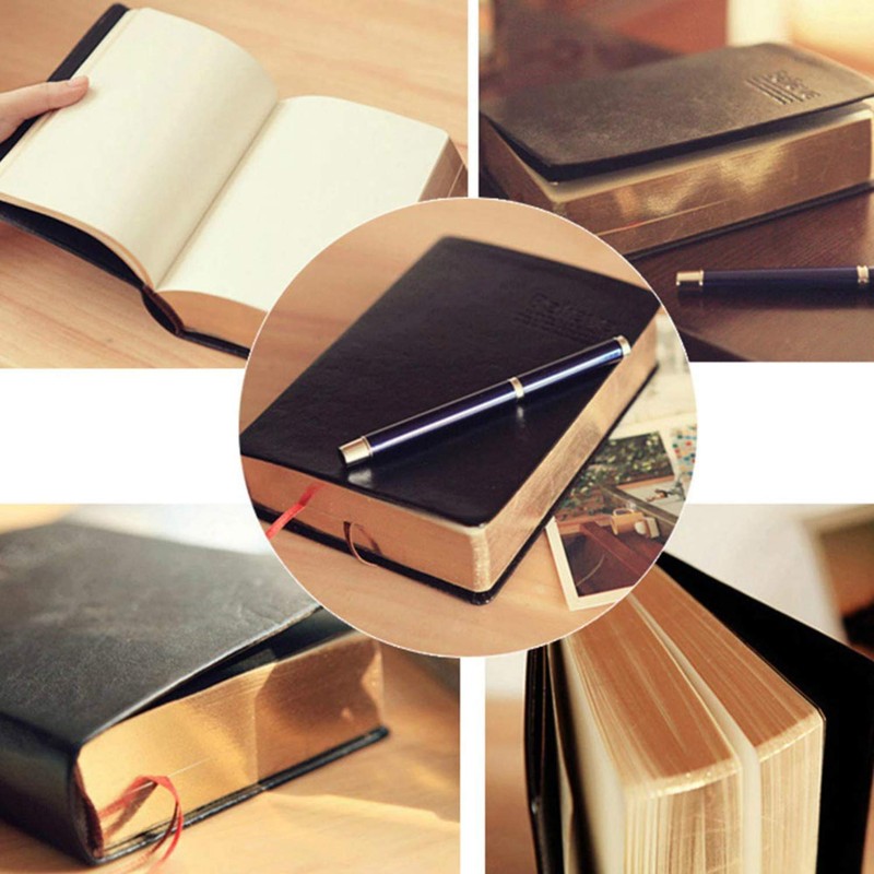 480 Pages Thick Notebook, Blank Bible Study Notebook with Soft