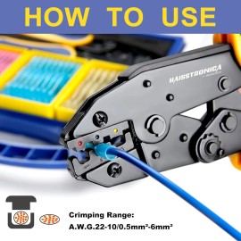 Haisstronica 330PCS Marine Grade Heat Shrink Butt Connectors Set, 22-10 AWG (3Co