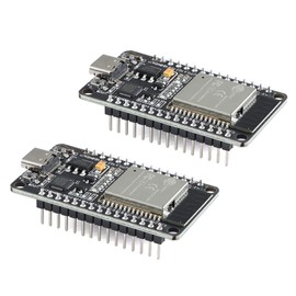 EC Buying 2Pcs ESP32 Development Board CP2102 WiFi Bluetooth-Compatible Dual Core IoT Smart Home Module Type-C Interface Soldering Pins