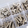 PENGLIN 340 Pcs Cross Hole Countersunk Machine Screws M3 Nuts