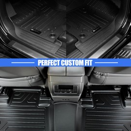 Groking Floor Mat for 4Runner 2013-2024,TPE All-Weather Floor Liner,Front & Rear Row Seat Mats Liner,and Custom fit for GX460 2022-2014