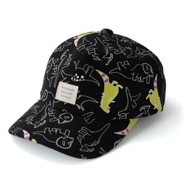 Naru Dinosaur Cap, Hat, Kids, Parent and Child, Matching Pair, Men's, Women's, Boys, Girls, Children, Sun Protection, Sun Protection, Cute, Stylish, Outdoors, Spring, Summer, Popular, Black