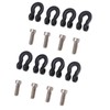 8pcs Metal Front Rear Bumper Trailer Hook for 1/24 RC