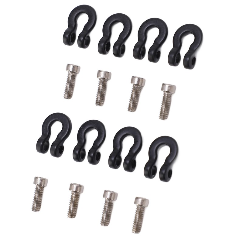 8pcs Metal Front Rear Bumper Trailer Hook for 1/24 RC