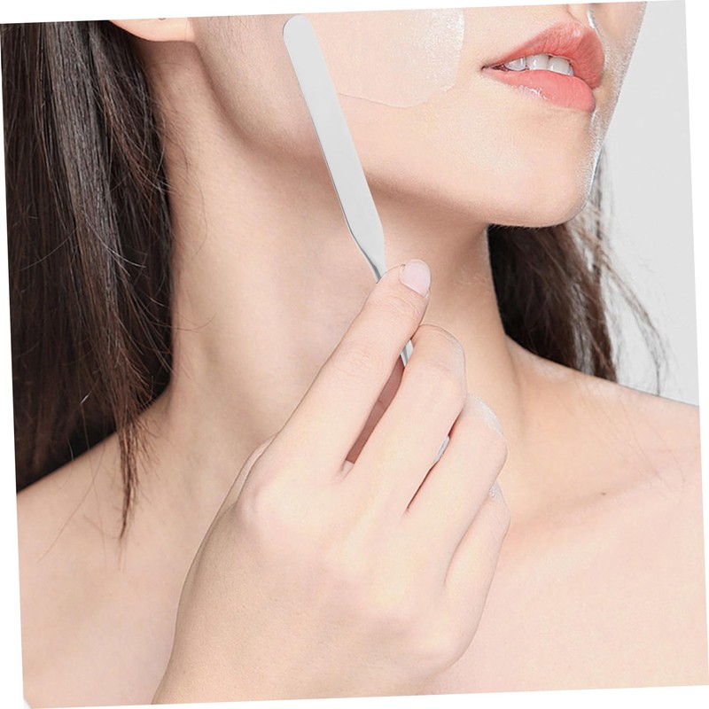 Baluue Stainless Steel Makeup Mixing Spatula Multifunctional Foundation and Nail