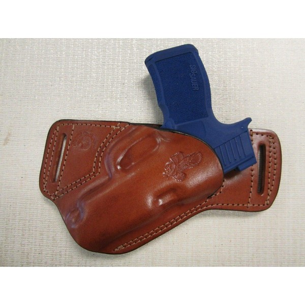 Braids Holsters Fits SIG P365 XL Formed Brown Leather,SOB, OWB Holster, Right Hand, Ultra Slim
