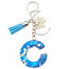 Xsclpomddy Girls Alphabet Letter Key Ring Cute Key Ring Glitter
