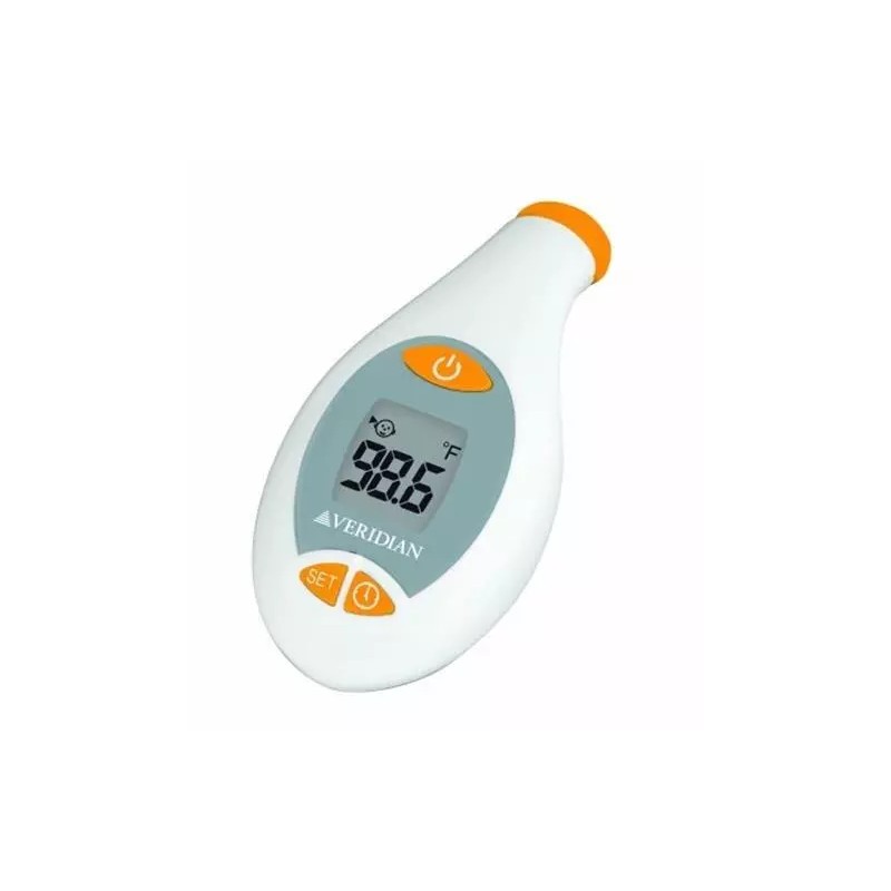 Veridian Deluxe Temple Touch Digital Temperature Thermometer, Portable 3.9" Long