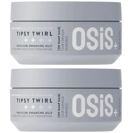 Schwarzkopf Professional OSiS Tipsy Twirl Jelly for Curly and Wavy Hair, Strong Definition, Volume, Lightness, Protection Against Moisture, Normal Fixing, 300 ml, Pack of 2