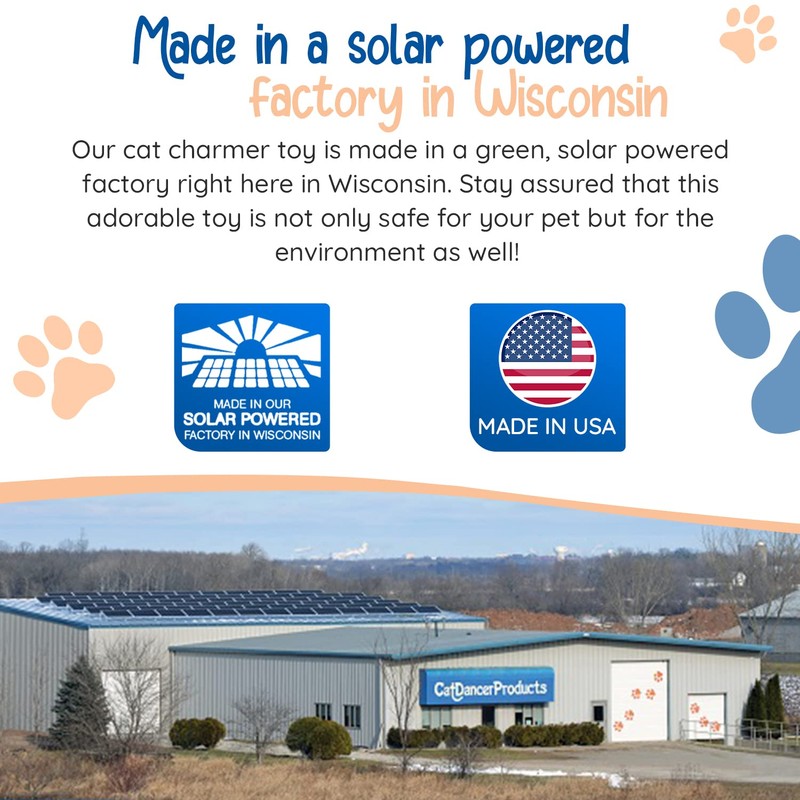 Cat Dancer Products Rainbow Cat Wand Charmer, Safe Teaser Wand