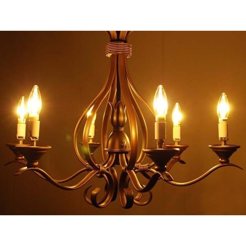 LUXON Clear Glass Edison C33 Torpedo Bullet Shape LED Light