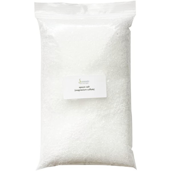 Soapeauty Epsom Salt 100% Pure Magnesium Sulfate USP Grade Kosher Non-GMO Epsom Salt Unscented|Epsom Salt Foot Soak| Epsom Salt Bath | Epsom Salts for Soaking for Pain Made in USA 5 LBS