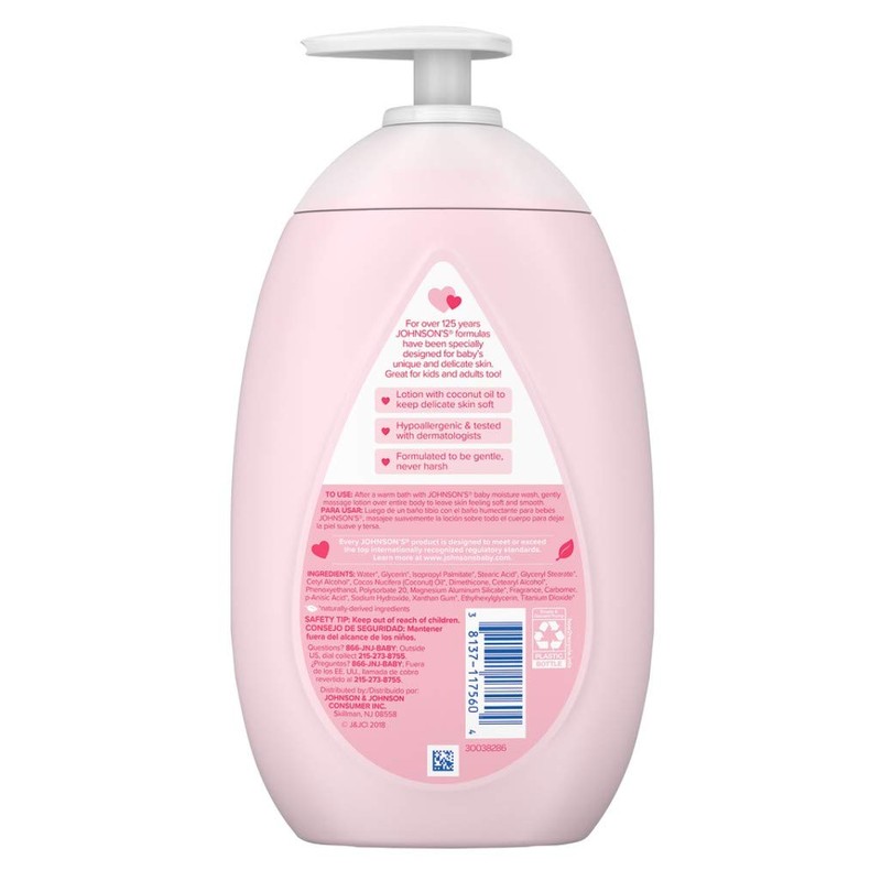 Johnsons Baby Lotion 16.9 Ounce Pump (500ml) (2 Pack)