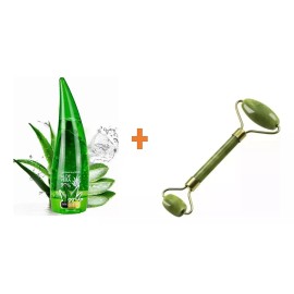 RIVERSOFY Rodillo De Jade Tonificante + Gel Aloe Vera Rejuvenecedor