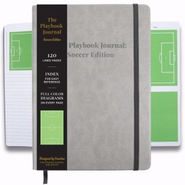 The Playbook Journal Soccer Notebook For Coaches and Players, Soccer Coach Journal With Field, Soccer Coaching Notebook For Soccer Training & Tactics Soccer Coach Gifts, Soccer Senior Night Gifts