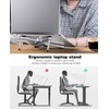 Foldable Laptop Stand for Desk: Portable Aluminum Computer Stand -