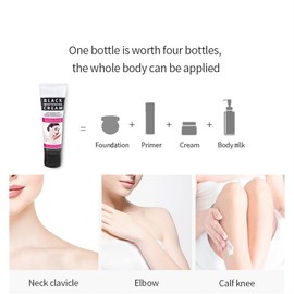 1 PC Black Whitening Cream Body and Private Parts, Dark Spot Corrector Cream with Collagen, for Dark Skin, Neck, Inner thigh, Elbow, Knee