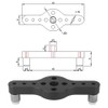 Hole Punch Locator Aluminum Alloy Puncher Gauge DIY Woodworking Tool