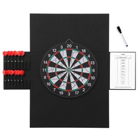 ROYALAY 3 Pcs Dart Board Wall Protectors with Dart Scoreboard and Dart Holder, Felt Dartboard Surround Wall Protector, 35.4x23.6x0.5in Extended Length Dartboard with Magnetic Pen, Dart Accessories
