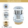 YSIL Locking Large Bore Air Chuck,1/4FNPT Closed Flow Tire Chuck