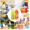 Pack of 6 350 ml Juice Bottles for Filling, Reusable