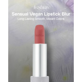 FRESHIAN Sensual Vegan Lipstick Blur (08 Sensitive, 0.12oz) - Long-Lasting Formula, Lightweight Matte Lipstick, Korean Makeup. Shea Cocoa Butter, Vegan.