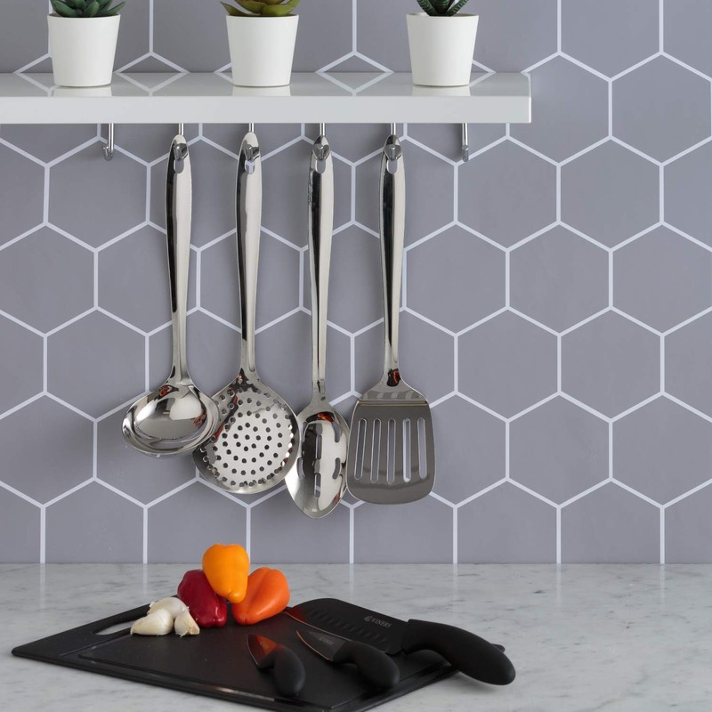 Viners Everyday Slotted Spoon | Stainless Steel Spoon Utensil for