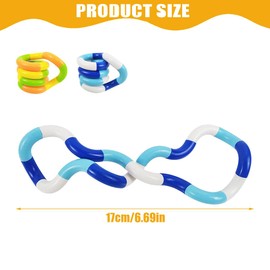 BIRLOZA Pack of 2 Tangle Fidget Toys Stress Relief Twister Toy Stimulate and Still for Children and Adults