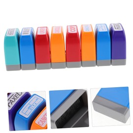 Operitacx 8-Piece Set English Encouragement Stamp Teaching Materials for Signature Stamp Stamps for Teaching Teacher Stamps for Grading Plastic