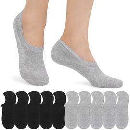 IceReco Sneaker Socken Damen 39-42 10 Paar Sommer Füsslinge Herren 39-42 Schwarze Socken Grau Sneakersocken Sportsocken Füßlinge Herrensocken Anti Schweiß Socken Running Socks Men Damensocken