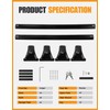 KINGGERI 260lbs Lockable Roof Rack Cross Bars Fit for 2023-2026
