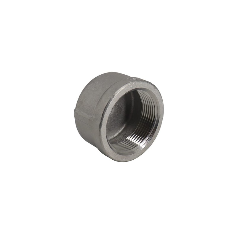 150# Threaded Round Cap (316 Stainless Steel, 3/4")