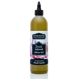 Sutter Buttes Garlic Infused Extra Virgin Olive Oil Drizzlers in Award-Winning Flavors! - 400 ml (Fresh Harvest Garlic)