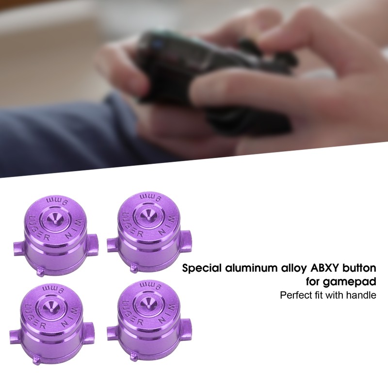 2 Sets Aluminium Alloy Function Assist Button Controller Replacement Parts