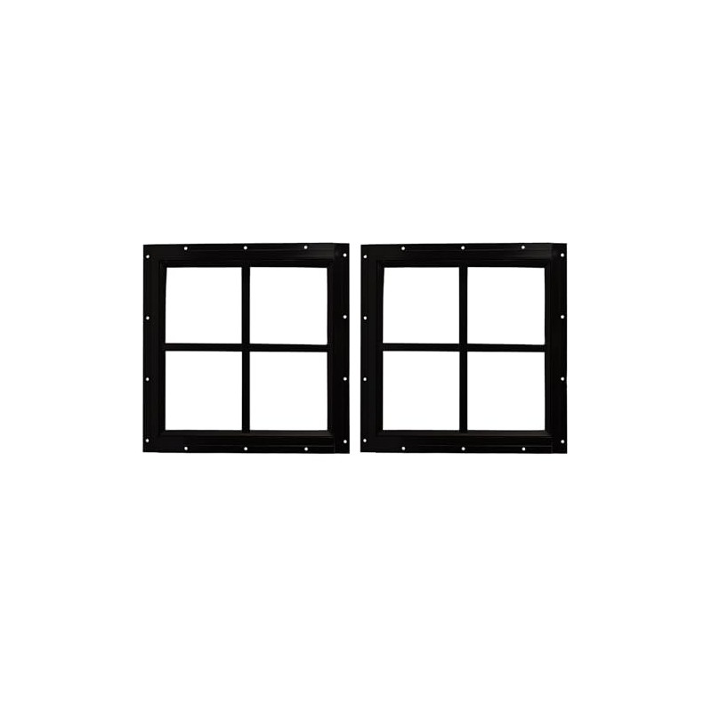 WRISIN 2 Pack 16" x 16" Square Shed Window with