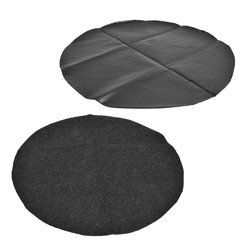 Barbecue Mat PE Oven Floor Mat Round Barbecue Mat BBQ