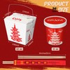 Zubebe 24 Set 32 oz Chinese Take out Box, Bamboo